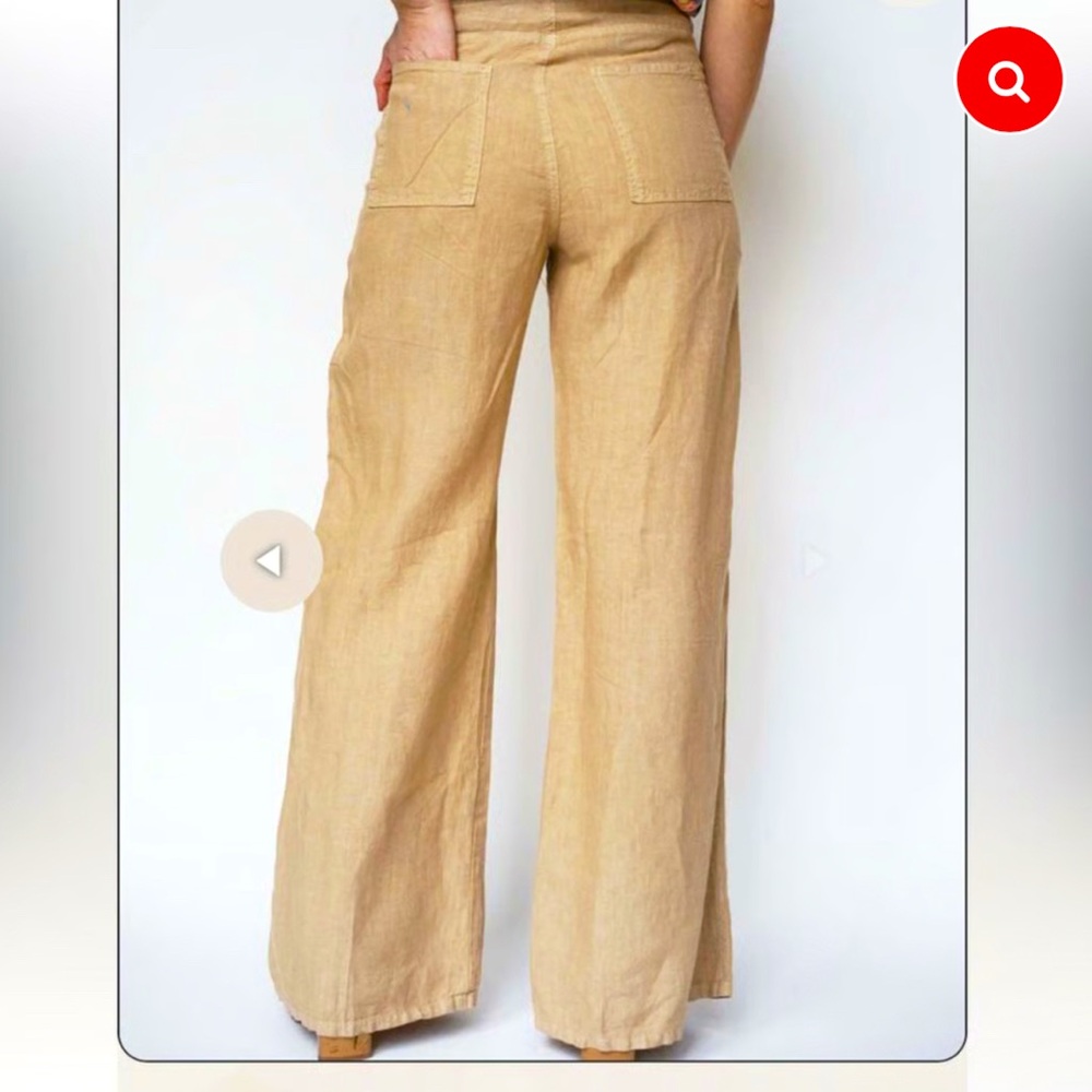Enza Costa French Linen Wide Leg Pants NWOT 0/XS